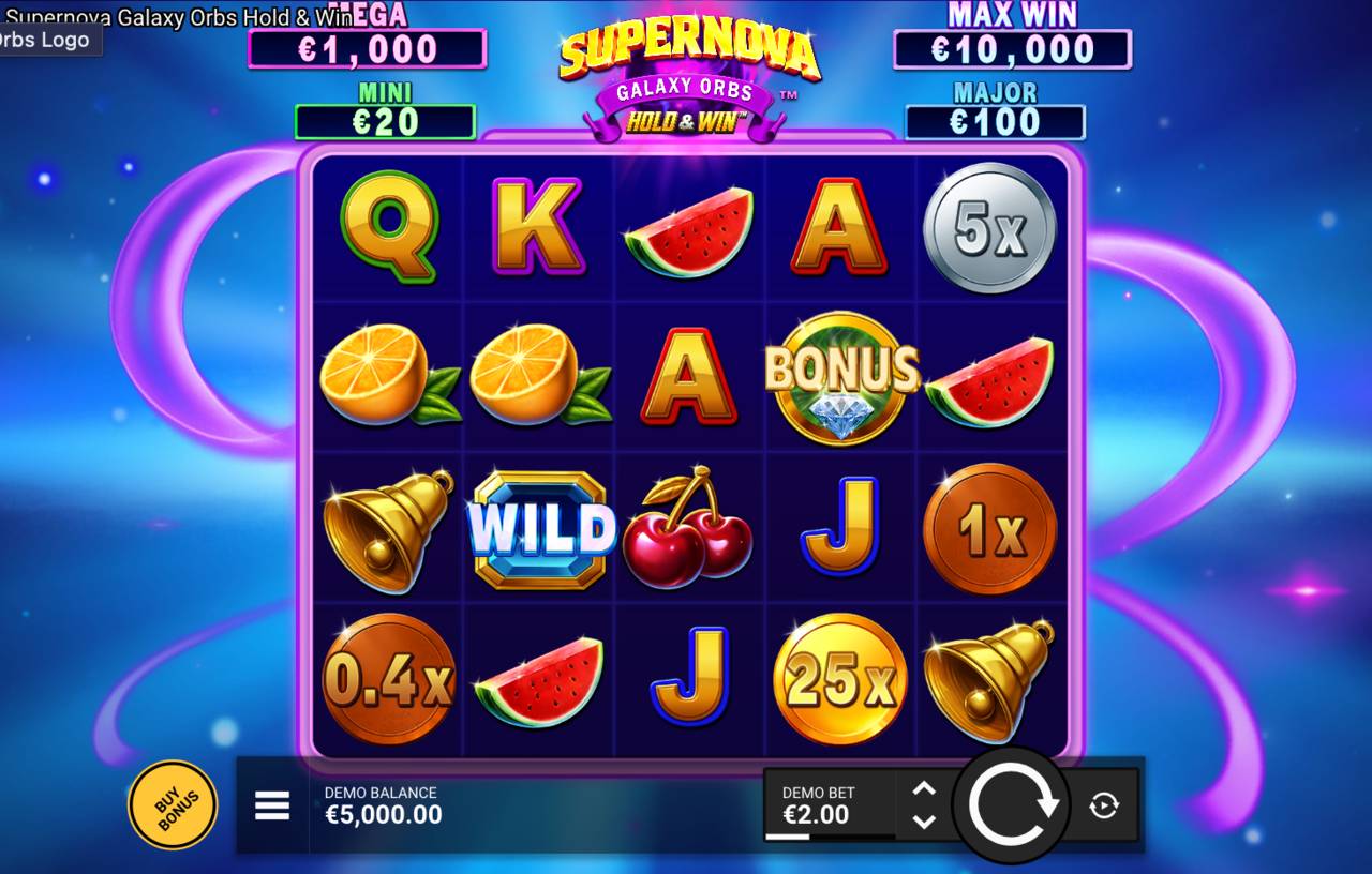 Supernova Galaxy Orbs Hold And Win (Hacksaw Gaming) Image 1